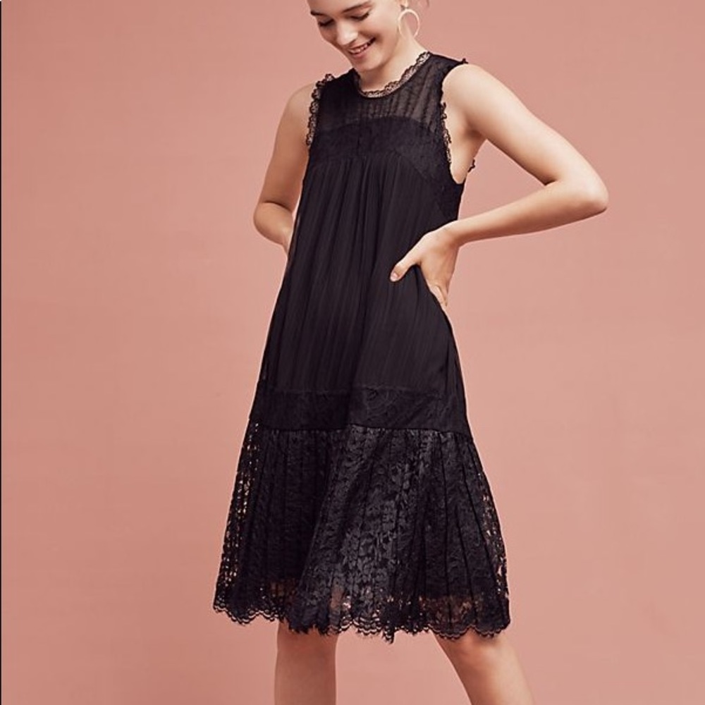Anthropologie Black Dress